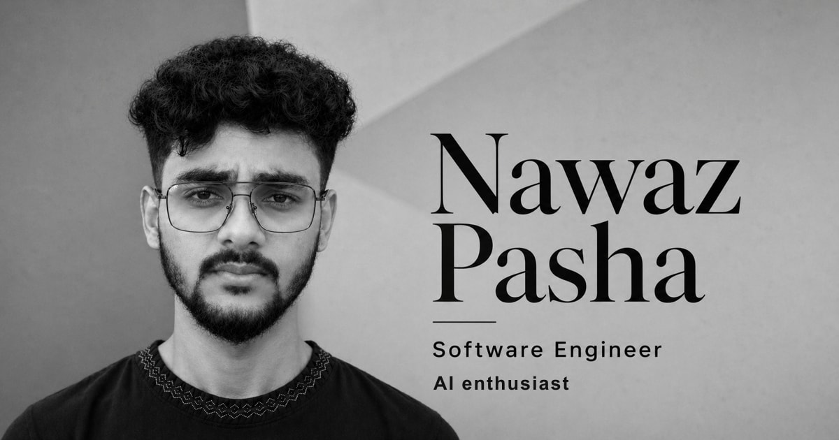 Nawaz Pasha Software Engineer and Full Stack portfolio in Bangalore